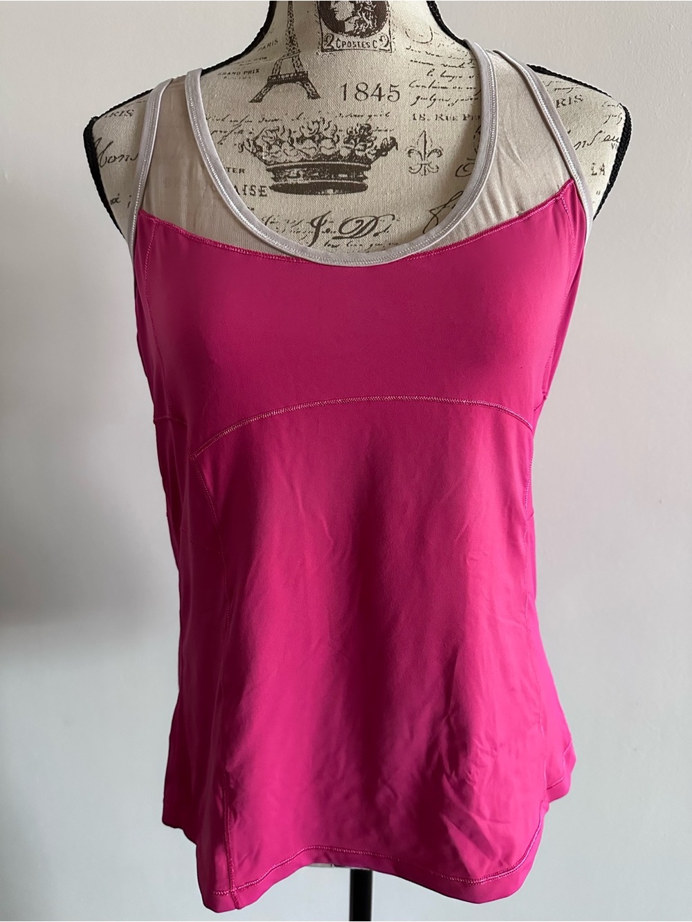 Pink Racerback Athletic Tank Top - Picture 1 of 13
